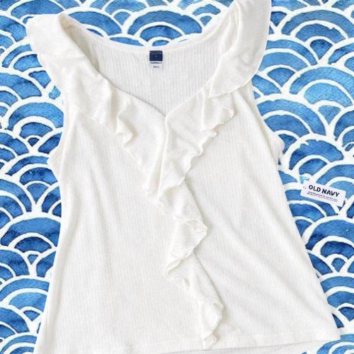 Old navy ivory ribbed - old,
