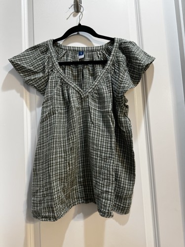 Old navy green checks - green,