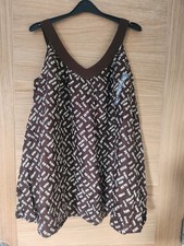 Old Navy Ladies Brown Printed