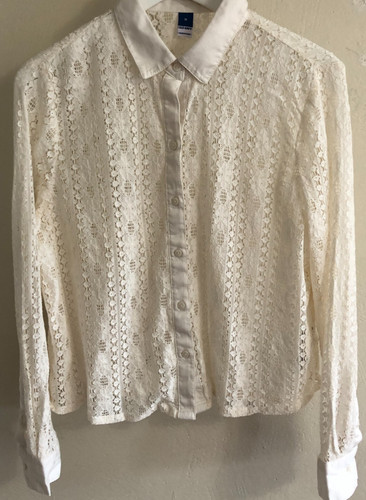 New old navy - cream, lace