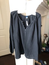 NWT Old Navy Black Crinkle